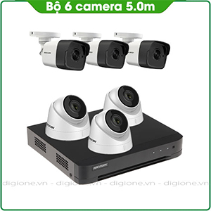 Bộ 6 Mắt Camera HIKVISION 5.0mp