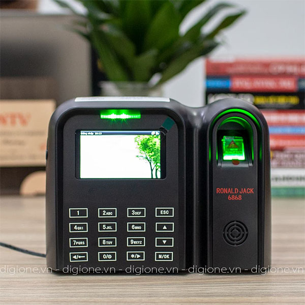 Ronald Jack 6868 Máy Chấm Công Vân Tay - Thẻ Cảm Ứng