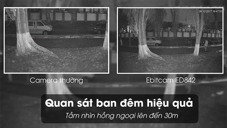Tầm nhìn ban đêm xa, hình ảnh rõ ràng