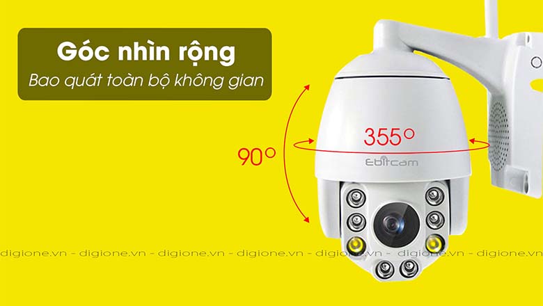 Ebitcam ED842 mang đến góc nhìn đa dạng