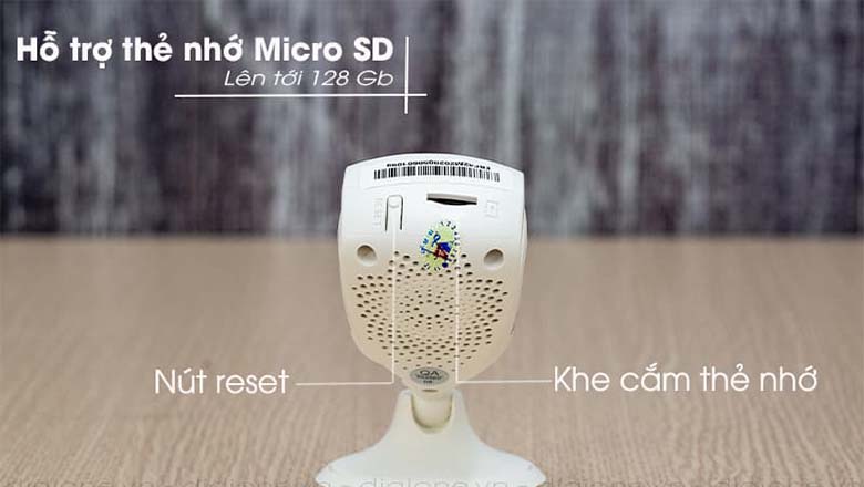 Lưu lại lịch sử ghi hình với thẻ nhớ Micro SD