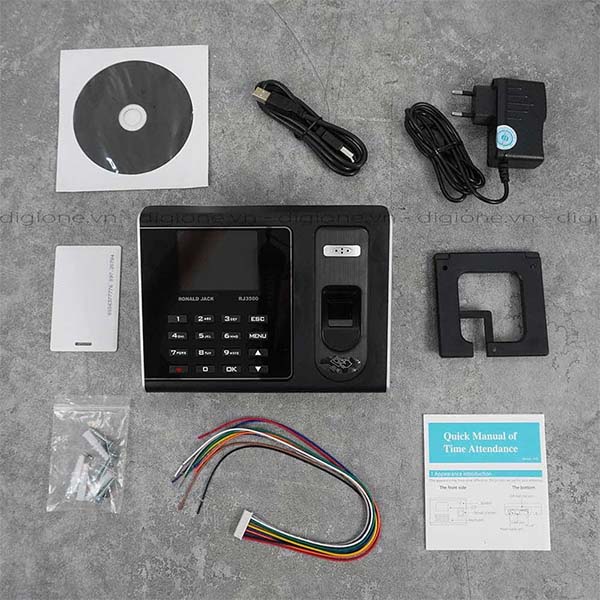 Máy Chấm Công Vân Tay - Thẻ Cảm Ứng Ronald Jack RJ3500