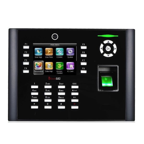 Máy Chấm Công Vân Tay Và Thẻ Cảm Ứng Ronald Jack IClock 680