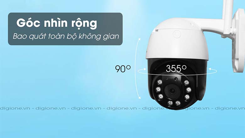 Ebitcam EB843 cho góc nhìn lên đến 360 độ