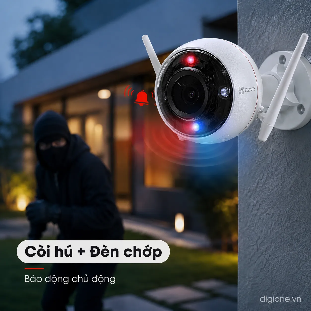 Camera EZVIZ C3W 2MP 1080P - IP66, Đàm thoại 2 chiều