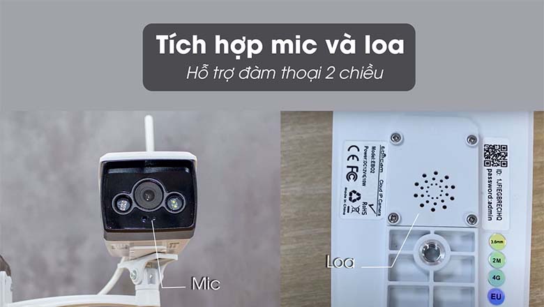 Trao đổi âm thanh 2 chiều to, rõ ràng