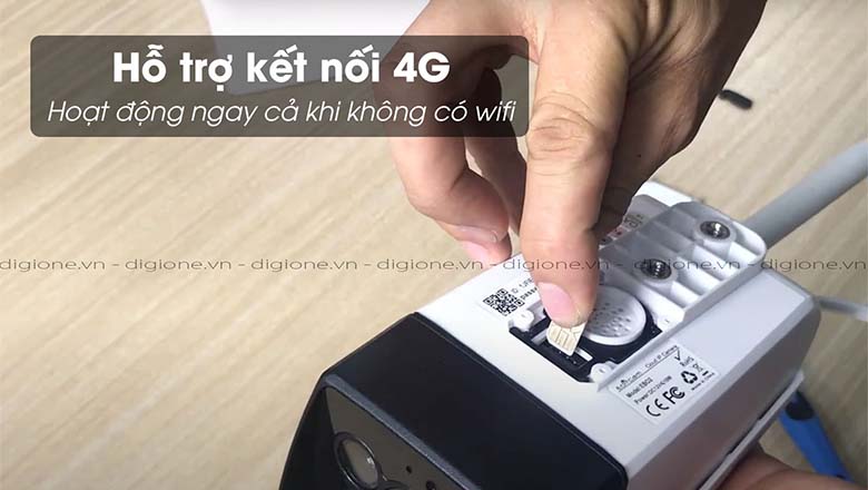 Hỗ trợ kết nối 4G linh hoạt
