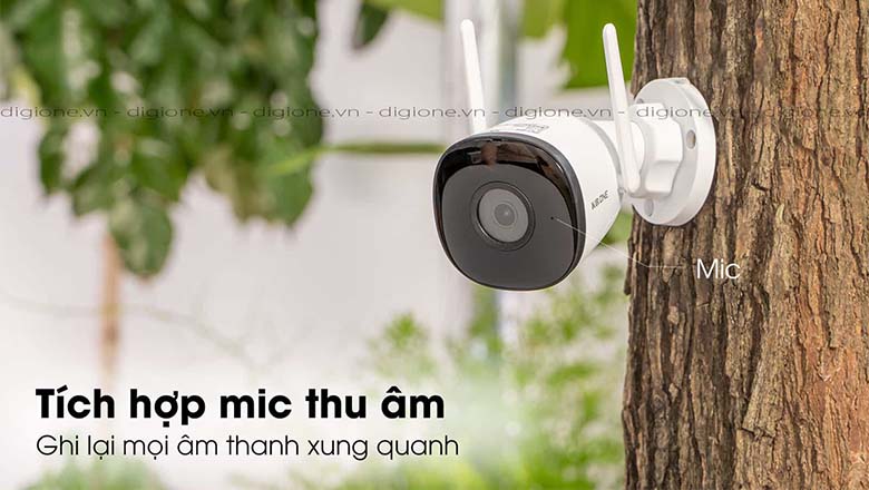 Camera tích hợp sẵn mic thu âm