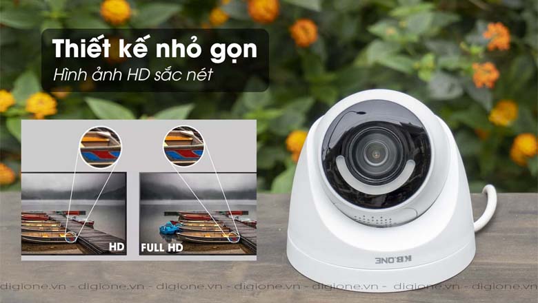 Thiết kế dạng Dome dễ dàng lắp đặt