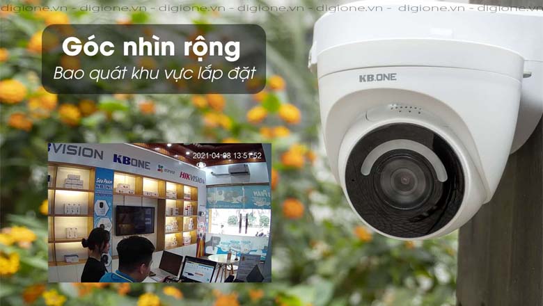 KN-D23L trang bị ống kính với góc nhìn rộng