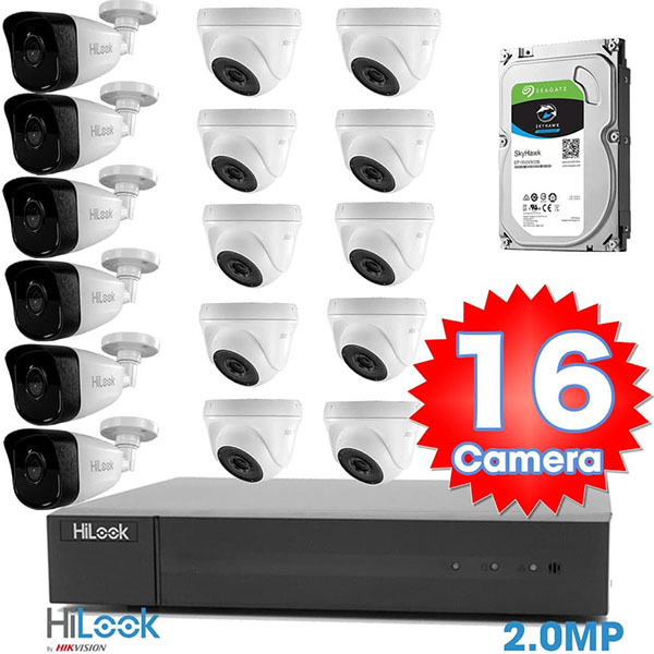 Bộ 16 Mắt Camera HILOOK 2.0mp