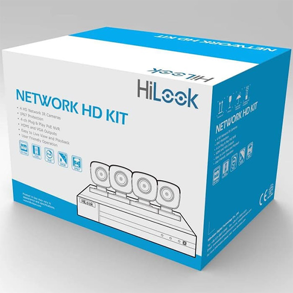 Bộ kit 4 camera IP Hilook IK-4042TH-MH/P trong nhà