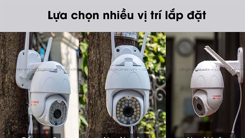 Lựa chọn nhiều vị trí lắp đặt