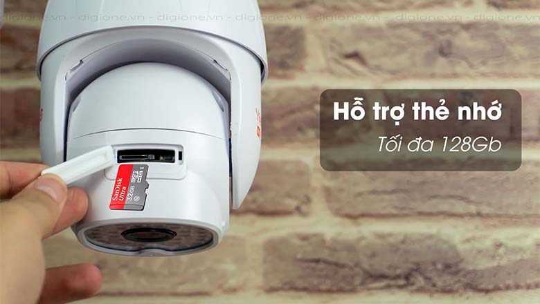 Camera yoosee 360 độ ngoài trời đọc thẻ nhớ Mcro SD tối đa 128GB