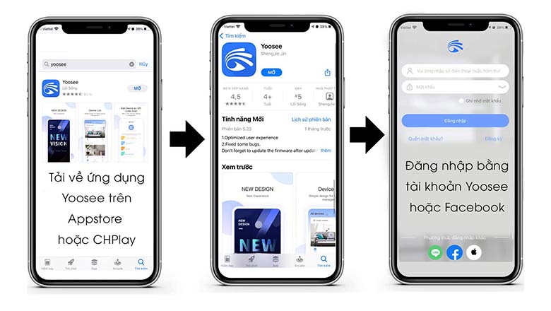 Dễ dàng làm chủ và tùy chỉnh camera với ứng dụng Yoosee