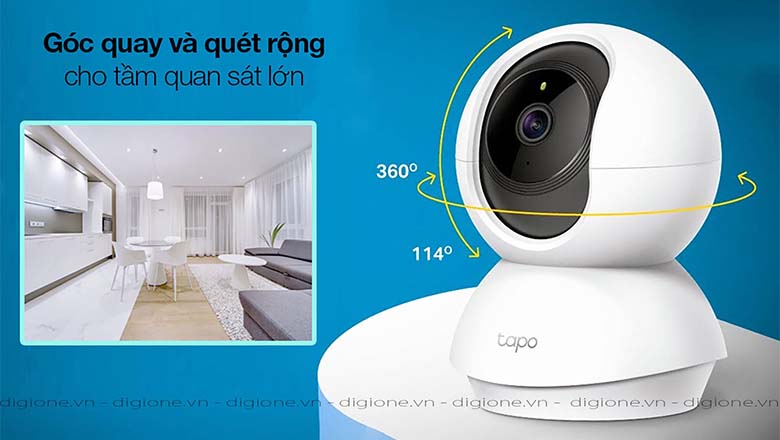 Camera tapo c200 quan sát toàn cảnh