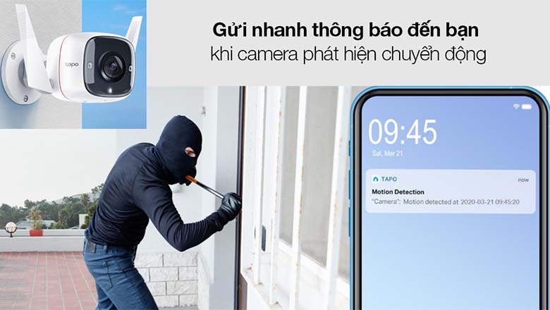 TP-Link C310 nhận diện chuyển động