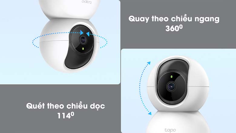 Tapo TC70 camera linh hoạt xoay 360 độ