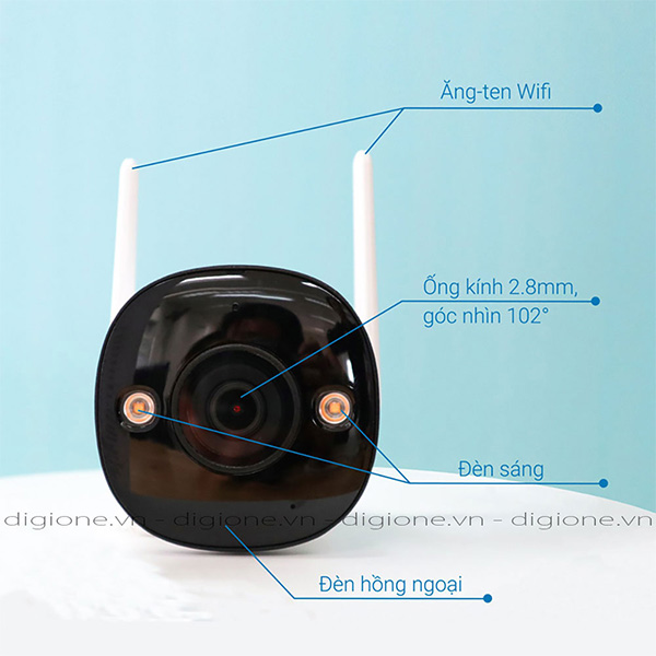 Camera KBONE KN-B41F 4MP- Có màu ban đêm