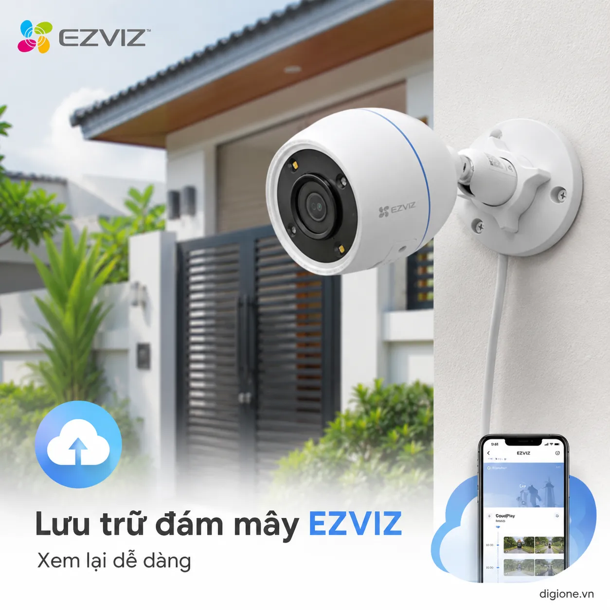 Camera EZVIZ C3TN Color 1080p 2MP - IP67, Đàm thoại 2 chiều