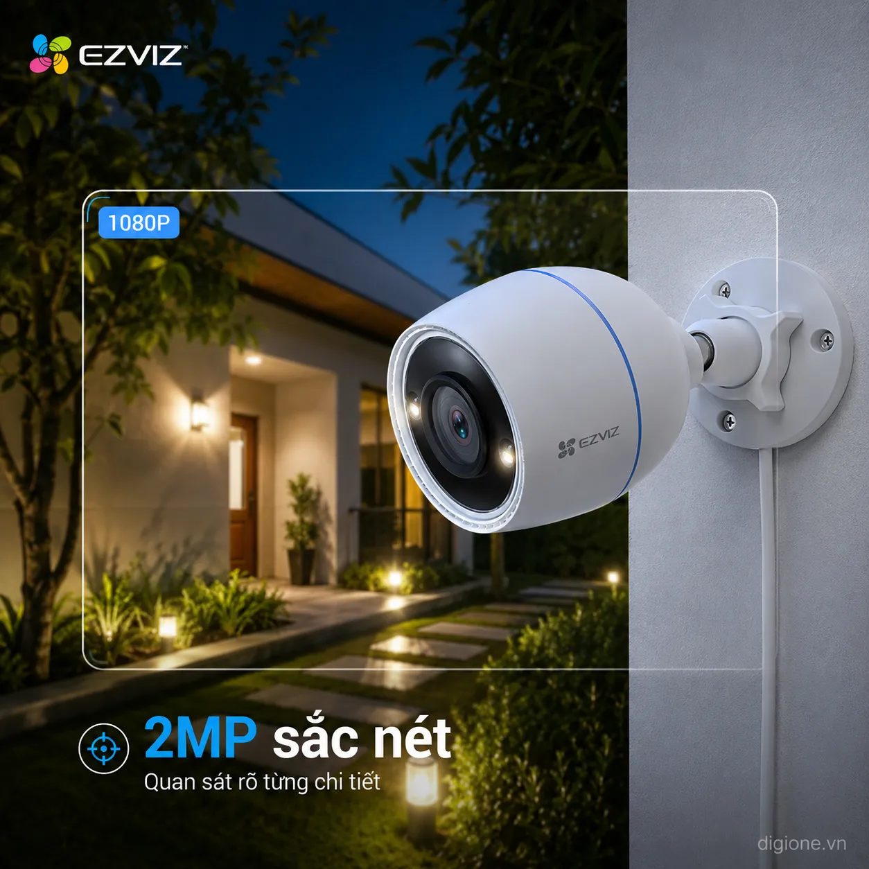 Camera EZVIZ C3TN Color 1080p 2MP - IP67, Đàm thoại 2 chiều