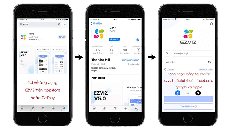 Dễ dàng làm chủ và tùy chỉnh camera trên ứng dụng EZVIZ