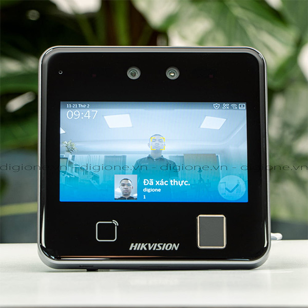 Máy chấm công nhận diện khuôn mặt, vân tay, thẻ Hikvision DS-K1T642MFW