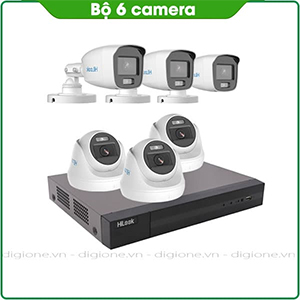Bộ 6 Mắt Camera HILOOK 2.0mp - Có Màu Ban Đêm