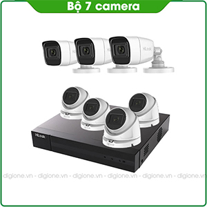 Bộ 7 Mắt Camera HILOOK 2.0mp - Thu Tiếng