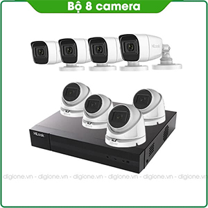 Bộ 8 Mắt Camera HILOOK 2.0mp - Thu Tiếng