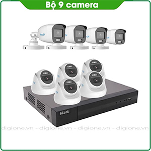 Bộ 9 Mắt Camera HILOOK 2.0mp - Có Màu Ban Đêm