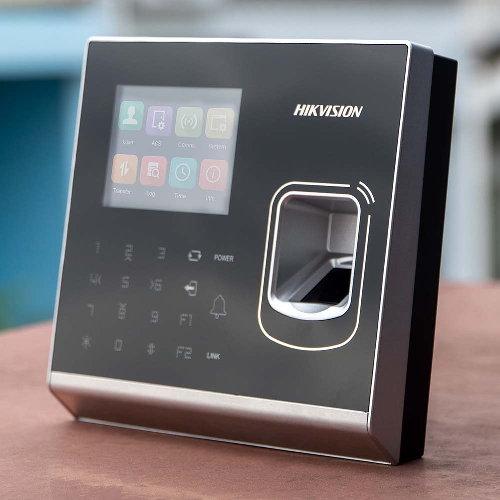 Máy chấm công vân tay, thẻ cảm ứng Hikvision DS-K1T201AEF