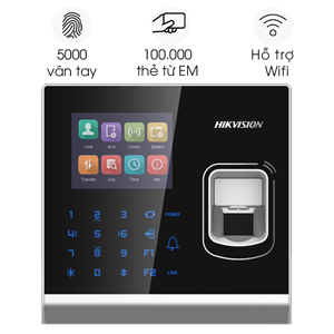 Máy chấm công vân tay, thẻ cảm ứng Hikvision DS-K1T201AEF