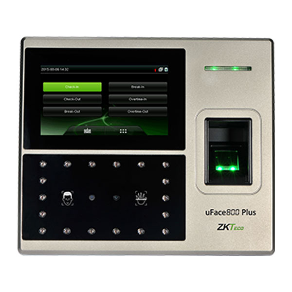 Máy chấm công khuôn mặt và vân tay ZKTeco uFace800 Plus
