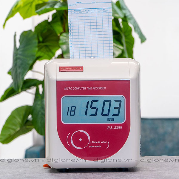 Máy Chấm Công Thẻ Giấy Ronald Jack RJ3300N