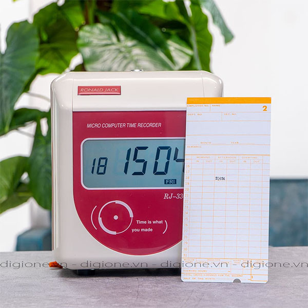 Máy Chấm Công Thẻ Giấy Ronald Jack RJ3300N