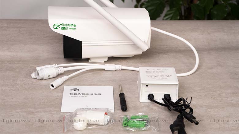 Trọn bộ camera yoosee D318S bao gồm