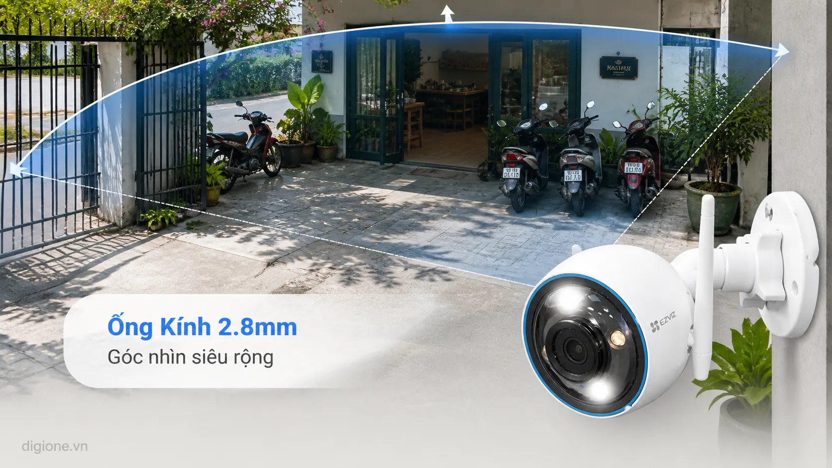 Mua camera EZVIZ H3 2K 3MP cao cấp ch&iacute;nh h&atilde;ng tại DigiOne