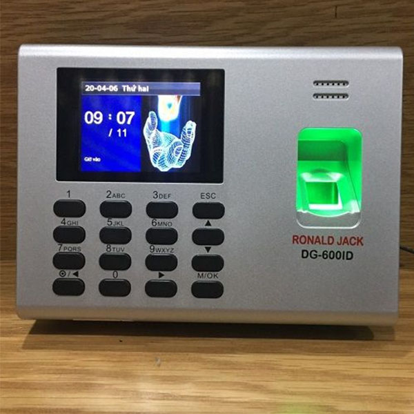 Máy Chấm Công Vân Tay Ronald Jack DG-600ID
