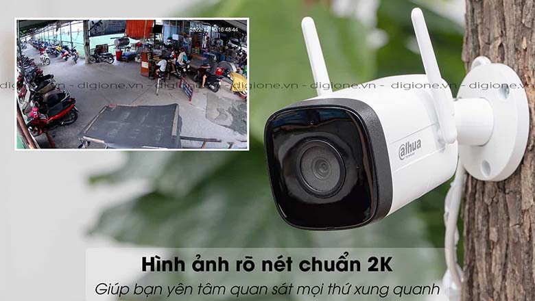 Camera ngoài trời chuẩn hình ảnh 2K