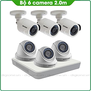 Bộ 6 Mắt Camera HIKVISION  2.0mp