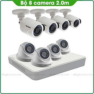 Bộ 8 Mắt Camera HIKVISION 2.0mp