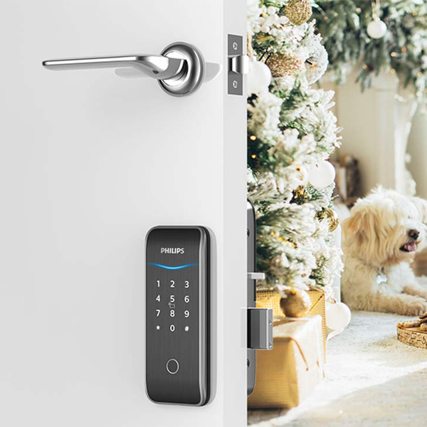 Khóa Điện Tử Philips 5100-6HBS - Dùng Cho Cửa Gỗ, Nhôm