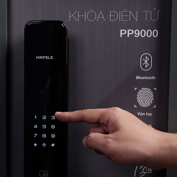 Khoá Cửa Điện Tử Hafele PP9000 - Dùng Cho Cửa Gỗ, Nhôm, Sắt