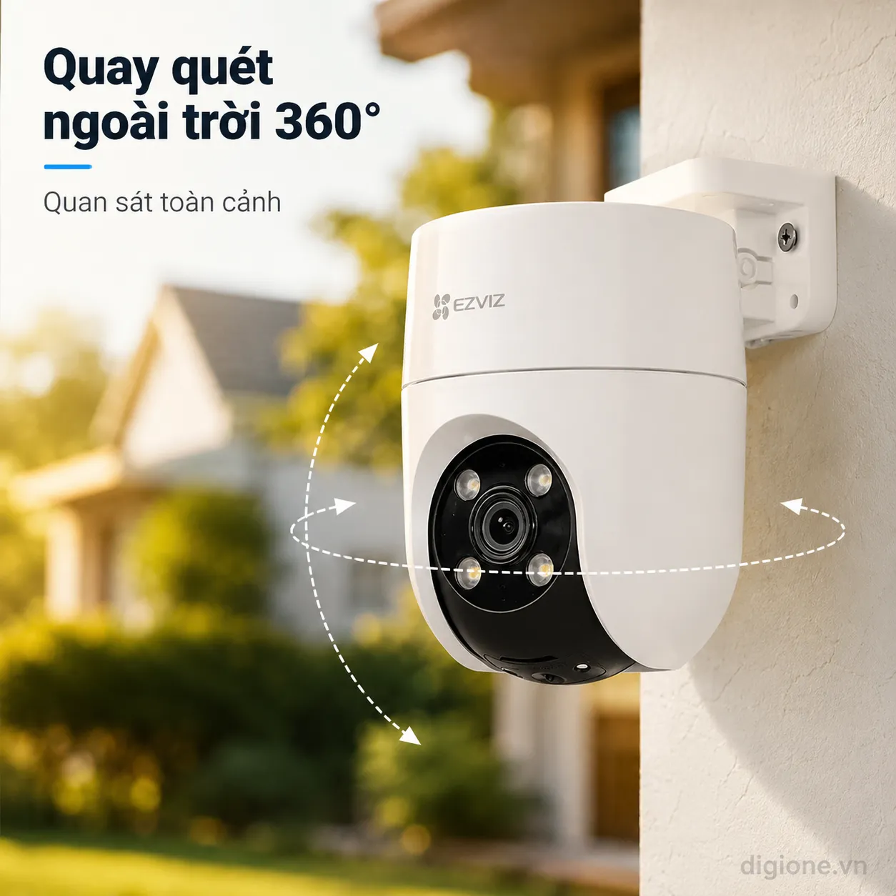 Camera EZVIZ H8c Pro 2K 3MP - xoay 360°, Có màu đêm