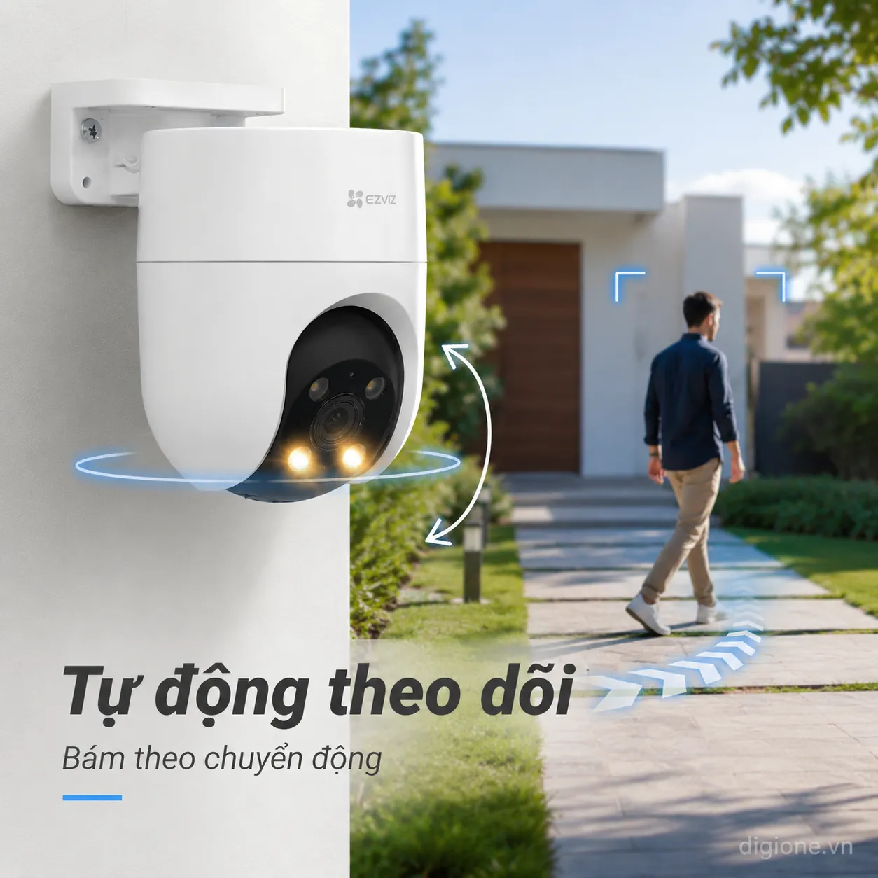 Camera EZVIZ H8c Pro 2K 3MP - xoay 360°, Có màu đêm