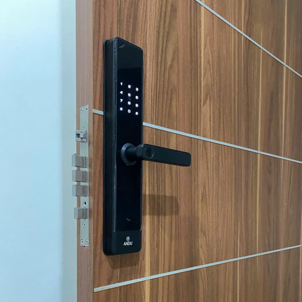 Khóa Cửa Điện Tử Andu A19 APP - Dùng Cho Cửa Gỗ