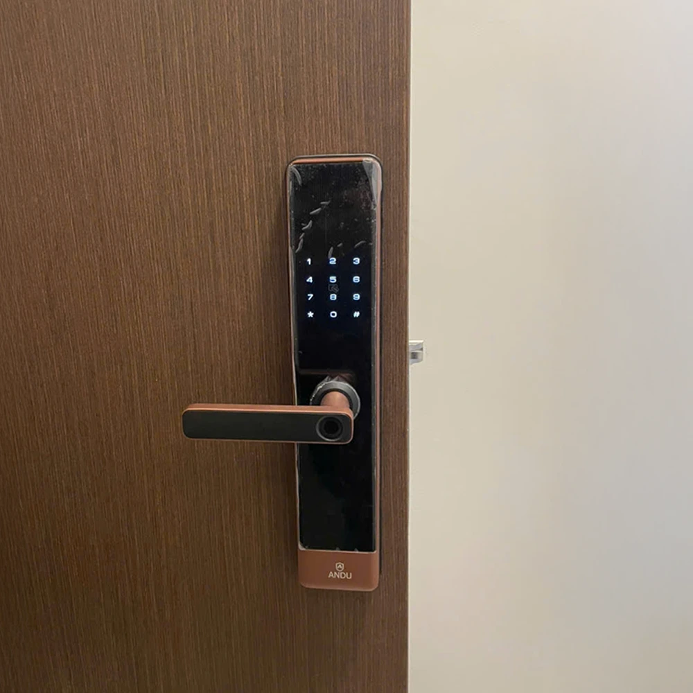 Khóa Cửa Điện Tử Andu A19 APP - Dùng Cho Cửa Gỗ