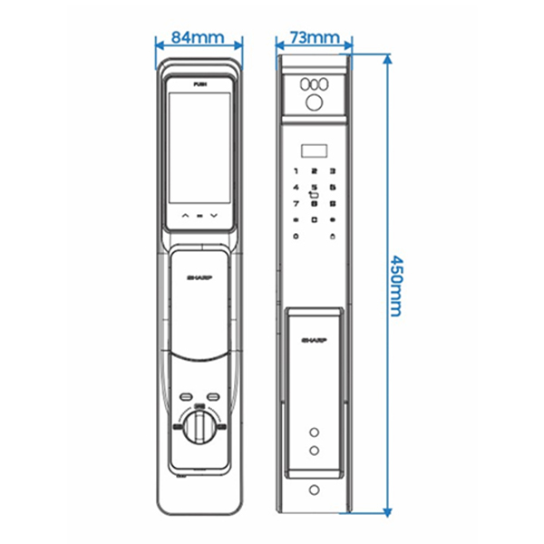 Khoá Cửa Điện Tử Sharp H2-B