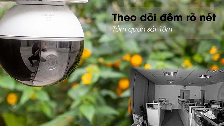 C6TC Ezviz theo dõi đêm rõ nét